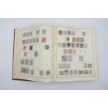 STAMPS An Ideal Postage Stamp Album, well-filled with approx. 5,000 world stamps, including a good