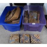 A collection of Minton encaustic floor tiles Condition Report:Not available for this lot