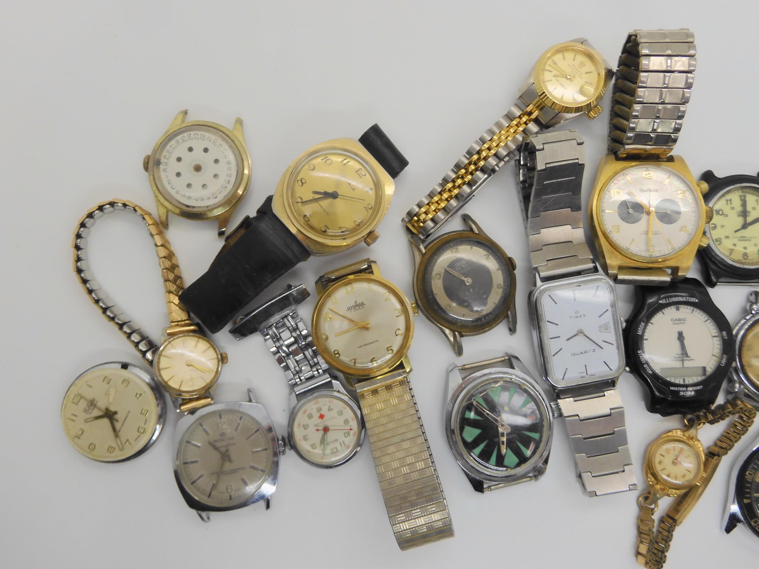 A collection of fashion watches to include a retro Bamba, Smiths, Ruhla etc Condition Report:The - Image 2 of 3