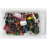 A quantity of toy vehicles, including Dinky, Matchbox, Corgi and Tonka examples Condition Report: