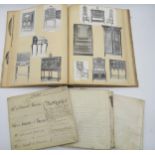 An Edwardian scrap book and three various legal documents on vellum of a Westmorland interest,