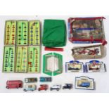 Various toys, comprising boxed Subbuteo teams (Clydebank, Chelsea, Spain, Barcelona, Manchester