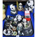 A collection of Panda figures, cruet, Trade Aid teapot etc Condition Report:Not available for this