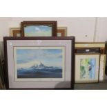 A QUANTITY OF PICTURES  To include oils, watercolours and prints (approximately 22) (a lot)