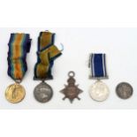 Military medals, comprising a WW1 Victory Medal and British War Medal pair (S-23268 Pte. D. H.
