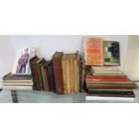 An interesting selection of books on an artistic and literary theme, including a 1st UK edition of