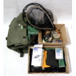 FISHING TACKLE  A sizeable quantity of assorted fishing tackle, including fly tying materials,