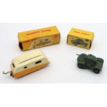 DINKY TOYS A 190 Caravan and a 670 Armoured Car, both boxed (2) Condition Report:Available upon