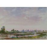 WILLIAM CROSBIE RSA RGI (1915-1999) FOUR UNFRAMED LANDSCAPES  Watercolour, some signed and