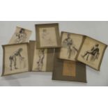 WILLIAM CROSBIE RSA RGI (1915-1999) A QUANTITY OF LIFE DRAWINGS  In various media including graphite