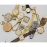 A silver cased Roy King watch Two vintage Seiko watches and other items Condition Report:Not