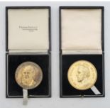 Two hallmarked silver-gilt medical presentation medals, one the James Yearsley Medal (Thomas