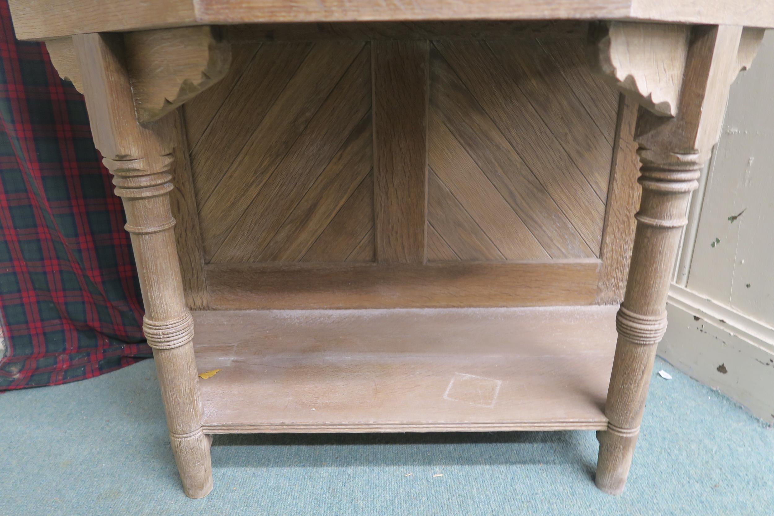 A Victorian pine tile backed washstand with turned uprights, 125cm high x 105cm wide x 61cm deep - Image 5 of 7