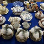 A Spode Italian pattern bowl, two Woods Yo San pattern tureens, a Polish teaset etc Condition