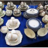 Grimwades Alton pattern tablewares, a Coalport Indian Tree pattern teaset comprising twelve cups,