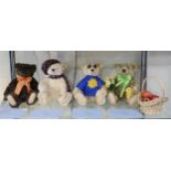 A collection of Steiff Four Seasons bears, comprising Scrumpy (Autumn), Hamish (Winter), Dylan (