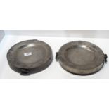 A Georgian pewter plate warmer by Benson, London and another similar Condition Report:Available upon