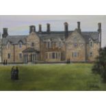 ELIZABETH J STEELE (SCOTTISH) ST JOSEPH'S COLLEGE  Oil on canvas, signed lower right, 30 x 40cm