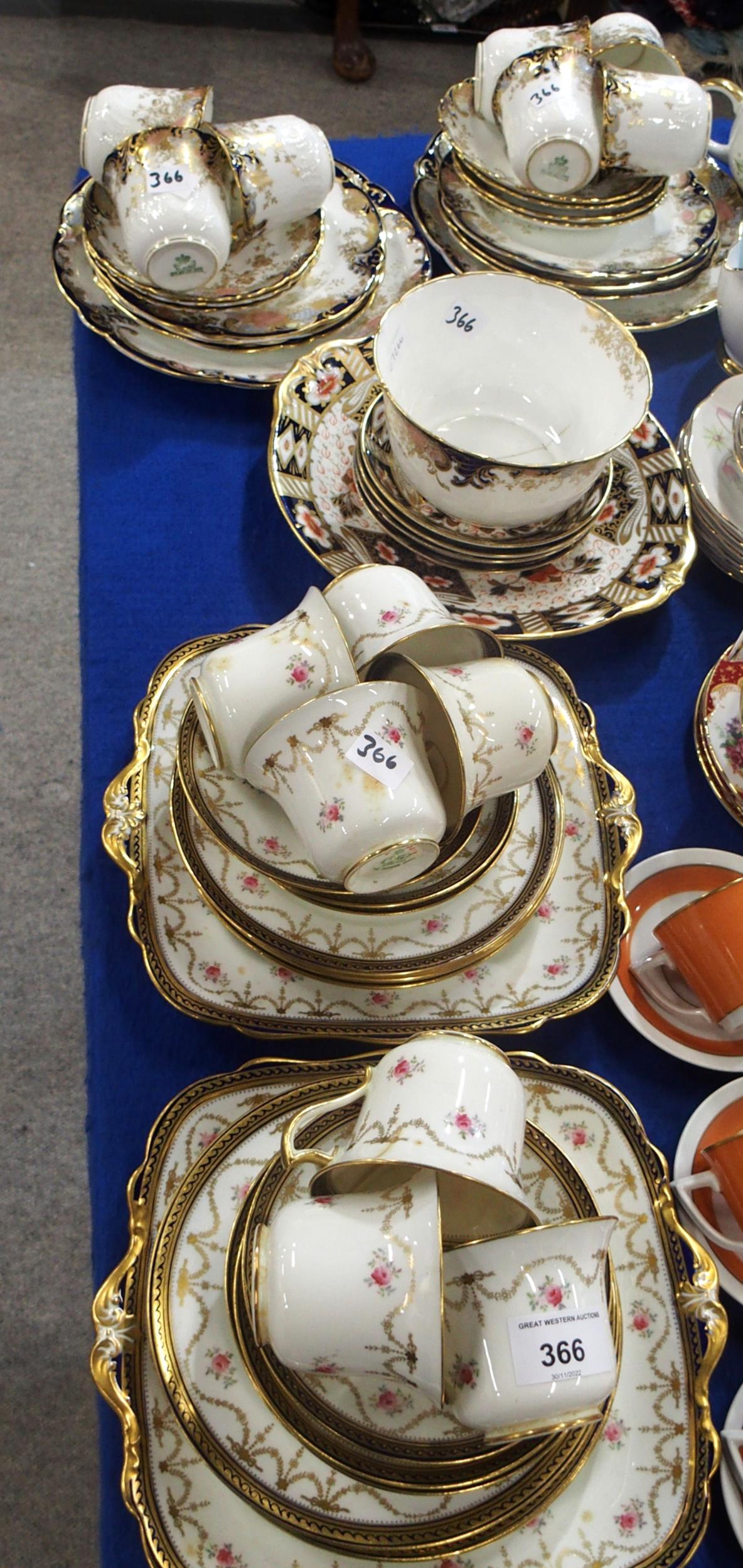 A Paragon china teaset, together with an Aynsley part set and Imari pieces Condition Report: