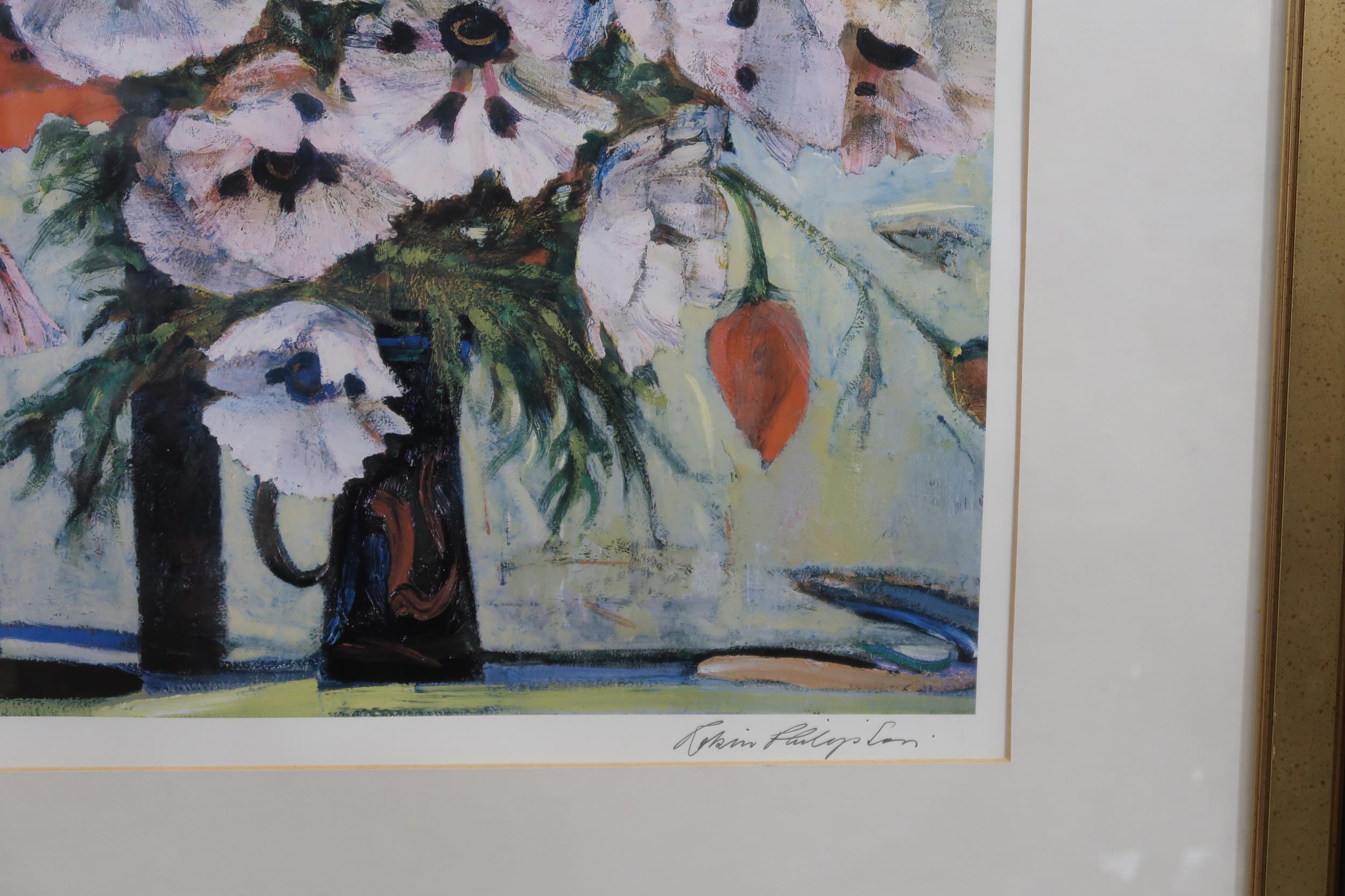 ROBIN PHILIPSON (1916-1992) PINK POPPIES  Print multiple, signed lower right, 42 x 42cm  Together - Image 3 of 4
