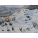 SIGNED 'LALLY'  SNOWY LANDSCAPE  Oil on canvas, signed lower right, dated, 45 x 59cm  Condition