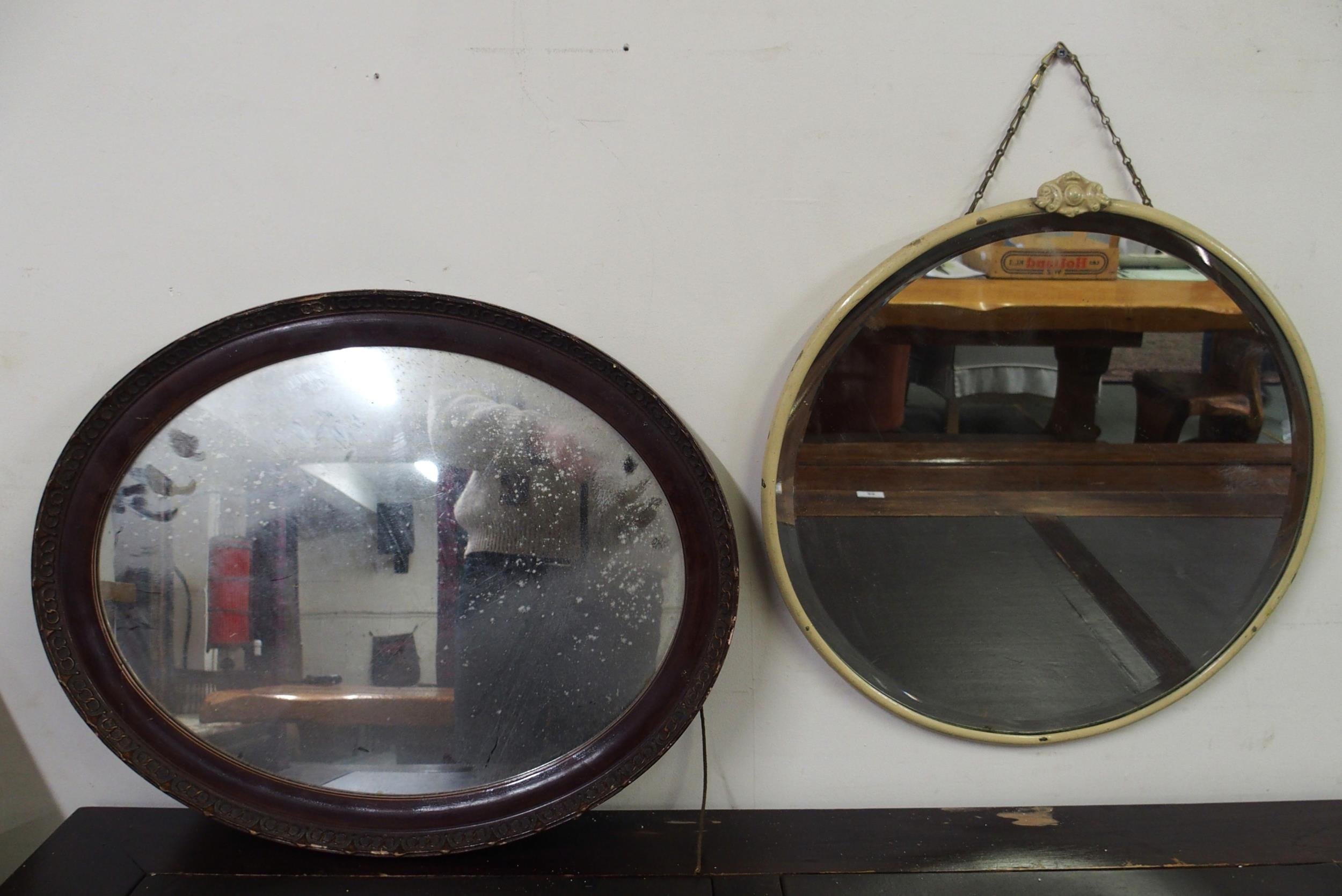 A lot of three assorted wall mirrors (3) Condition Report:Available upon request - Image 2 of 5