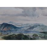 WILLIAM ARMOUR Ben Venue from Balfron, signed, watercolour, 27 x 38cm Condition Report:Available
