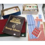 Stamp collection in four stamp albums and some plain covers, well worth looking at, several better