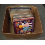 VINYL LP RECORDS a box of classical and easy listening records with Donovan, The Beatles, Mozart etc