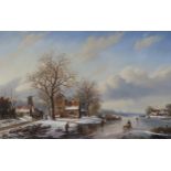ROSS STEFAN Winter landscape, signed, oil on board, 40 x 60cm Condition Report:Available upon
