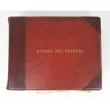 A RARE 19TH CENTURY ALBUM GLASGUA (GLASGOW) AND SUBURBS Set with photographic and printed images