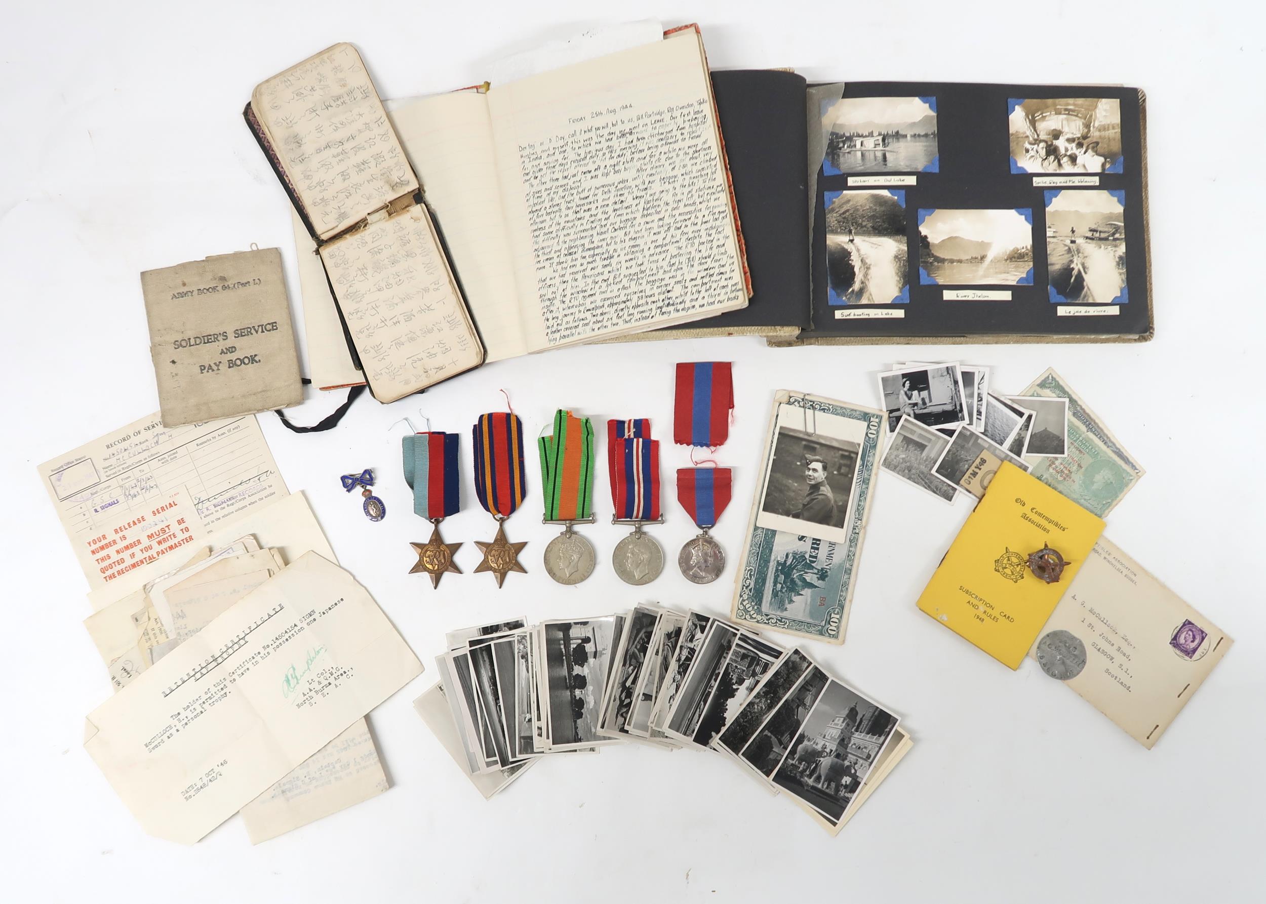 A FASCINATING COLLECTION OF ITEMS PERTAINING TO THE SERVICE OF SIGNALMAN HENRY McCULLOCH WHILST