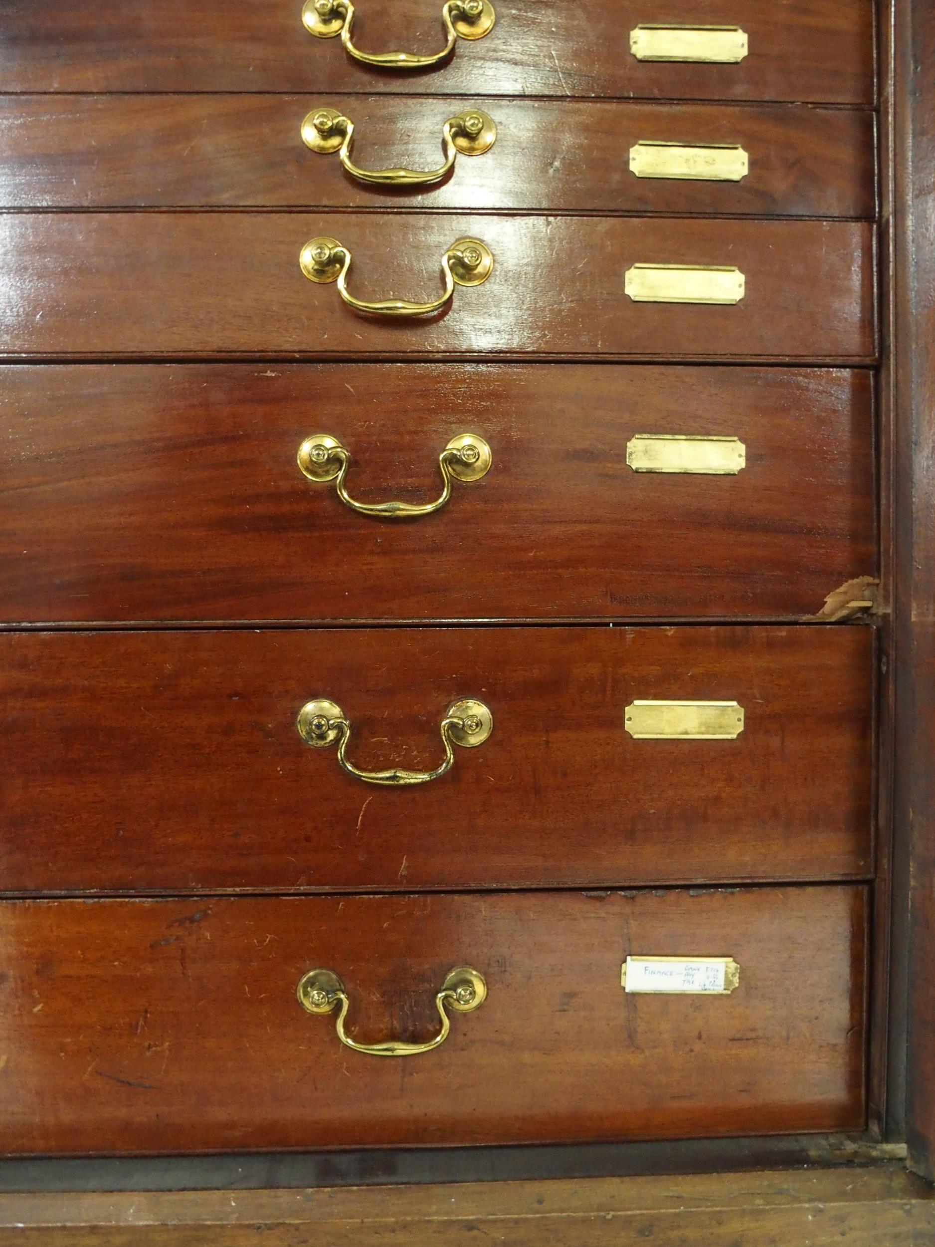 A VICTORIAN MAHOGANY SPECIMEN CABINET with a pair of panel cabinet doors concealing twenty - Image 10 of 13