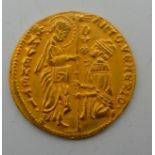ANTONIO VENIER (1382-1400), ZECCHINO Venetian gold ducat, 3.49 grams 21mm diameter Condition