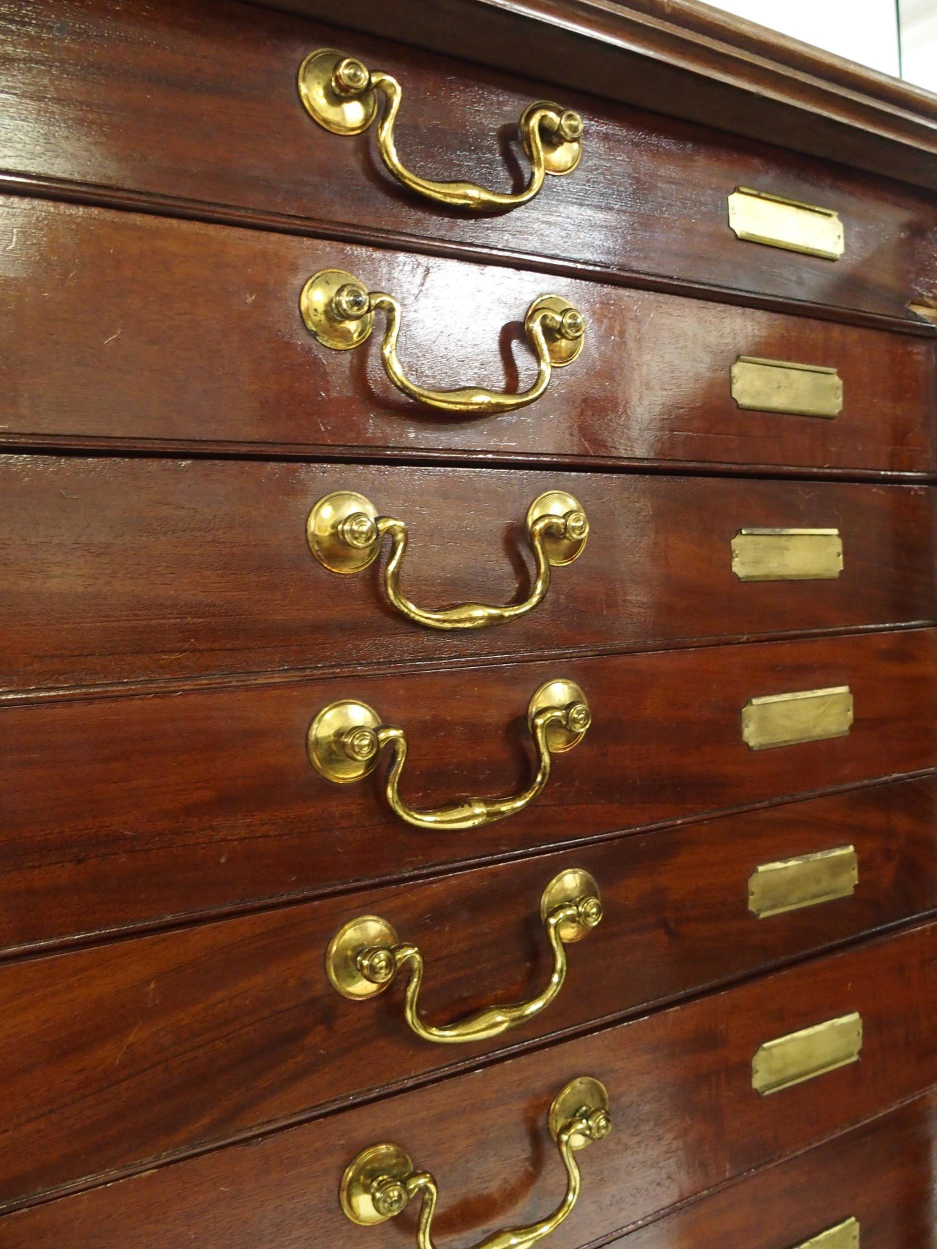 A VICTORIAN MAHOGANY SPECIMEN CABINET with a pair of panel cabinet doors concealing twenty - Image 9 of 13