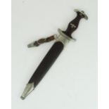 A THIRD REICH 1933 MODEL SA DAGGER With polished double edged blade etched "Allies Fur