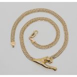 A 9CT GOLD LEOPARD NECKLACE with a fancy neckchain, length 41cm. weight 19.7gms Condition Report:
