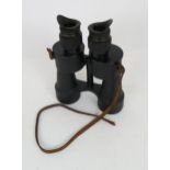 A PAIR OF WW2 GERMAN KRIEGSMARINE 8X60 BINOCULARS BY "blc" (CARL ZEISS) The right top plate