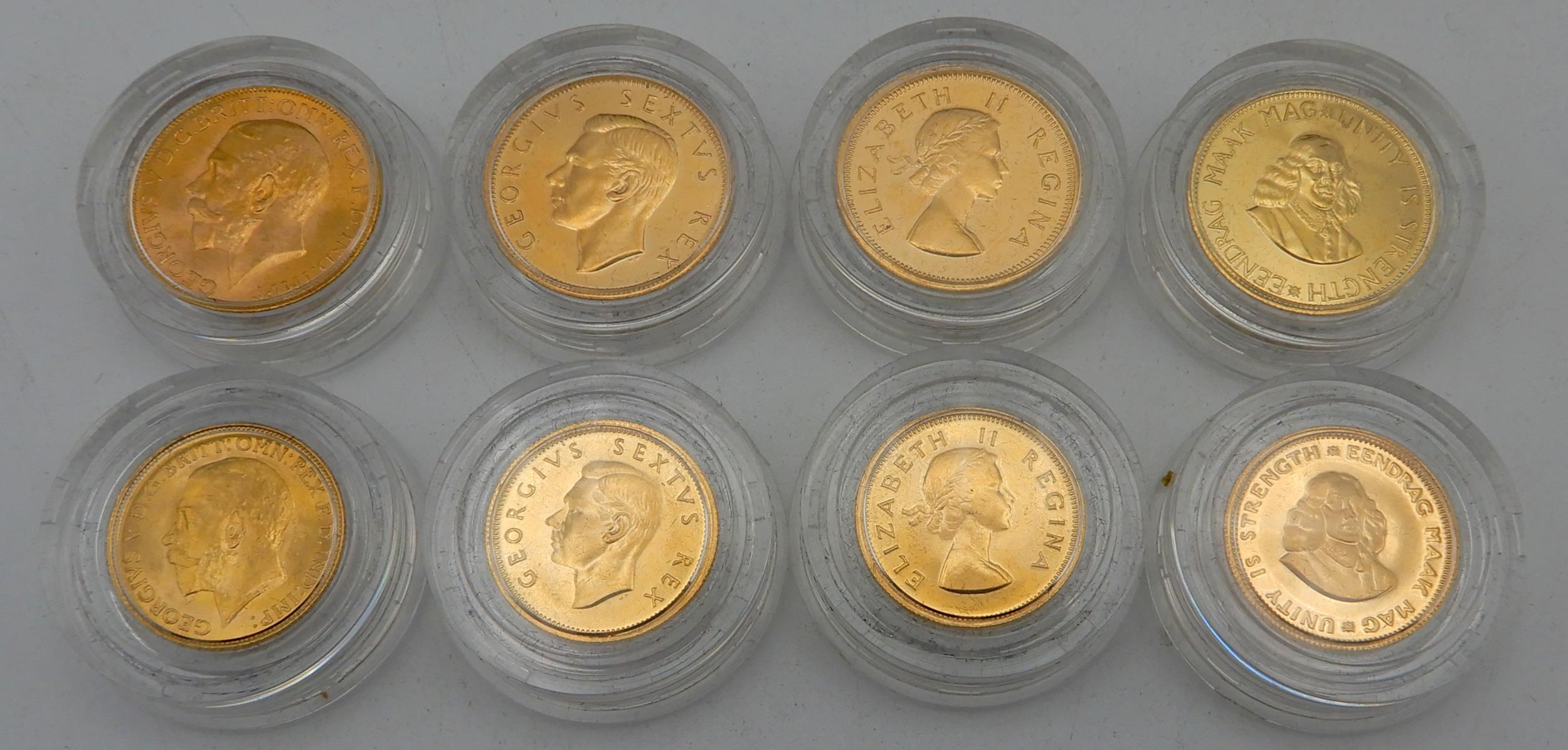 THE SOUTH AFRICAN MINT GOLD COIN COLLECTION George V sovereign 1926, George VI £1 1952, Queen - Image 4 of 8