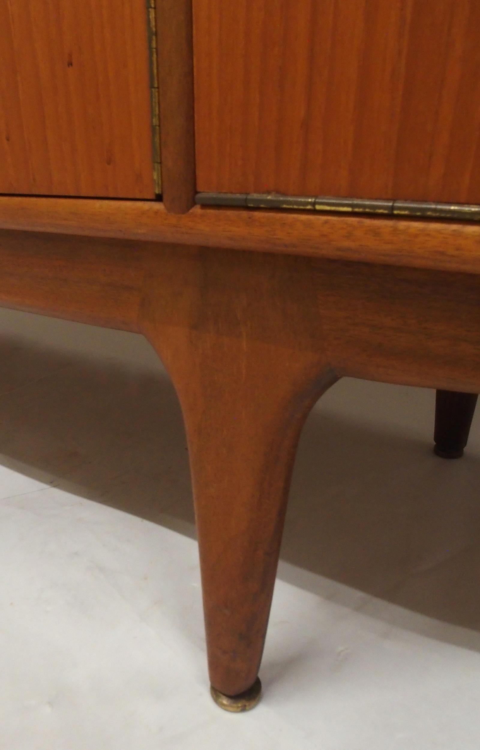 A MID 20TH CENTURY TEAK A.H. MCINTOSH OF KIRKCALDY SIDEBOARD with pair of cabinet doors flanked by - Image 9 of 12