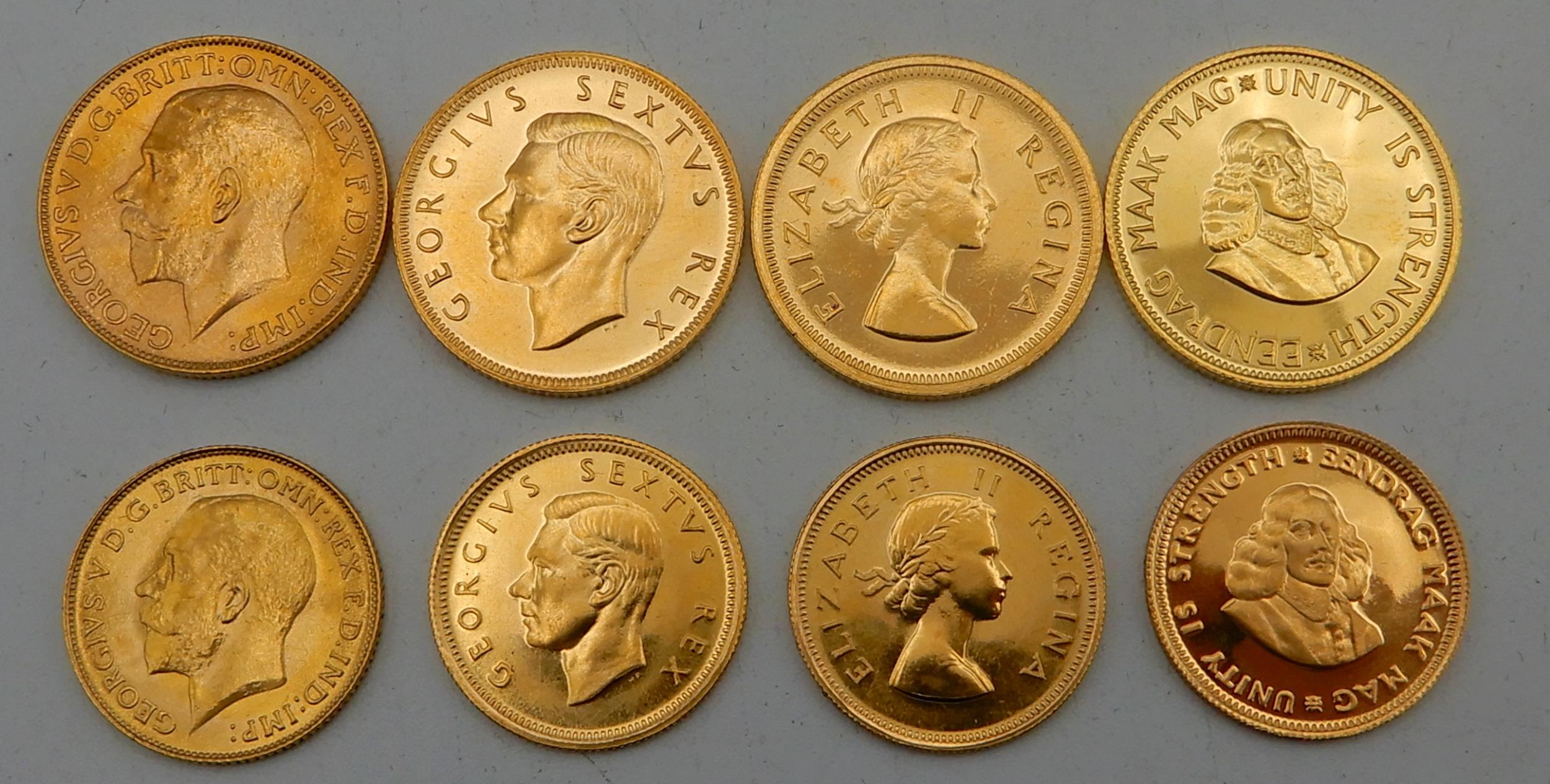 THE SOUTH AFRICAN MINT GOLD COIN COLLECTION George V sovereign 1926, George VI £1 1952, Queen - Image 2 of 8