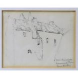 JAMES PATERSON RSA PRSW (SCOTTISH 1854-1932) DRUMMOND'S PALACE Conte drawing, inscribed, 11 x