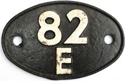 Shedplate 82E Yeovil Pen Mill 1950-1958 and Bristol Barrow Road 1958-1965. In face restored