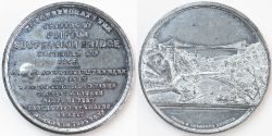 CLIFTON SUSPENSION BRIDGE opening day commemorative medal dated 8th December 1864. Makers name Payne