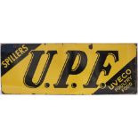 Advertising enamel sign SPILLERS UPF UVECO POULTRY FOOD. In very good condition with minor edge