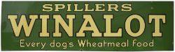 Advertising enamel sign SPILLERS WINALOT EVERY DOGS WHEAT MEAL FOOD. In very good condition with