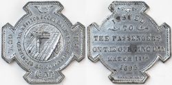 CLIFTON ROCKS RAILWAY opening day commemorative medal, The Clifton Rocks railway commenced 1891
