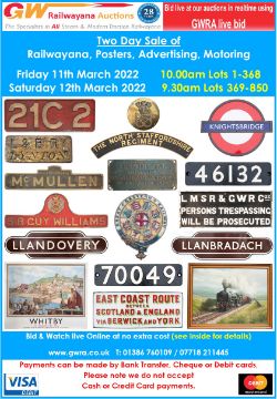 Railwayana, Posters, Paintings and Advertising Signs