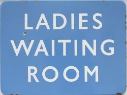 BR(SC) FF enamel station sign LADIES WAITING ROOM. In very good condition with minor edge and face
