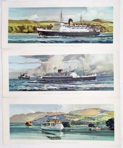 BR Carriage Prints, a loose trio comprising - T.S.S. Duke Of Lancaster British Railways Heysham